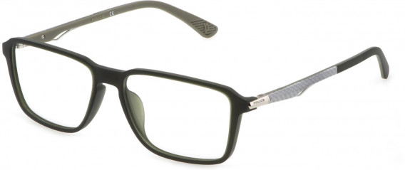 Police VPLF05 glasses in Semi Matt Dark Green