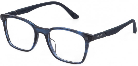 Police VPLD99 glasses in Shiny Striped Blue