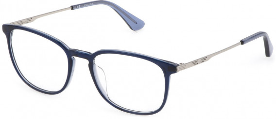 Police VPLD07 glasses in Shiny Blue Top/Grey