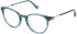 Nina Ricci VNR285 glasses in Striped Petroleum Green