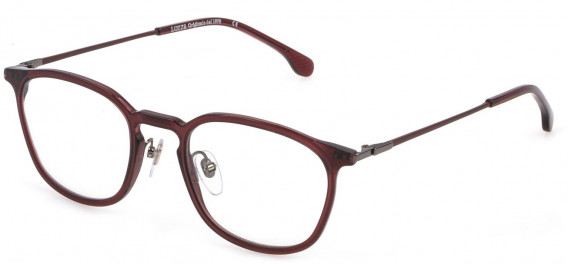 Lozza VL4272 glasses in Shiny Transparent Bordeaux Red