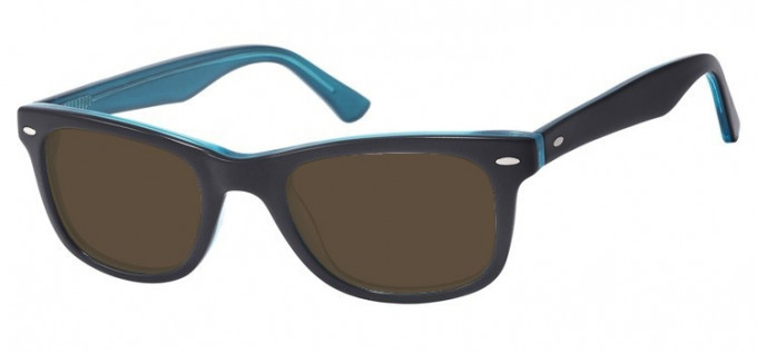 Sunglasses in Black/Turquoise
