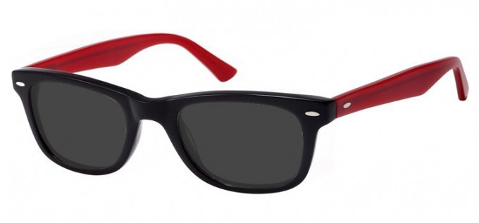 Sunglasses in Black/Burgundy