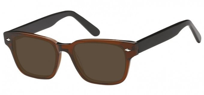 Sunglasses in Clear Brown/Black