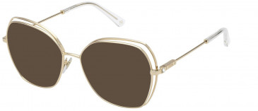 Nina Ricci VNR311S sunglasses in Shiny Total Rose Gold