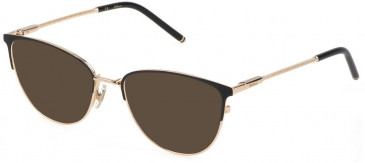 Mulberry VML162 sunglasses in Shiny Rose Gold/Black