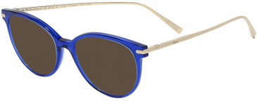Chopard VCH298 sunglasses in Shiny Transparent Elettric Blue