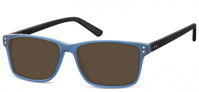 Sunglasses in Transparent Blue