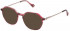 Yalea VYA044V sunglasses in Shiny Striped Red/Pink