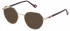Yalea VYA039 sunglasses in Shiny Rose Gold/Bordeaux