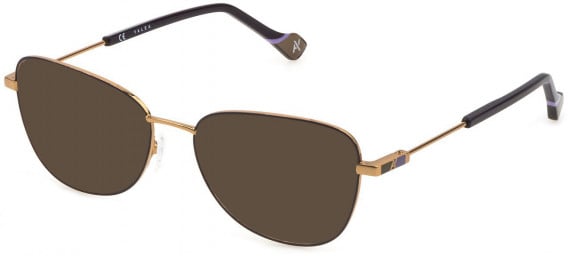 Yalea VYA023L sunglasses in Shiny Gold Copper