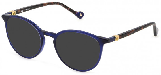 Yalea VYA022 sunglasses in Shiny Transparent Blue