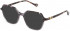 Yalea VYA021V sunglasses in Shiny Black Brown/Crystal/Weave