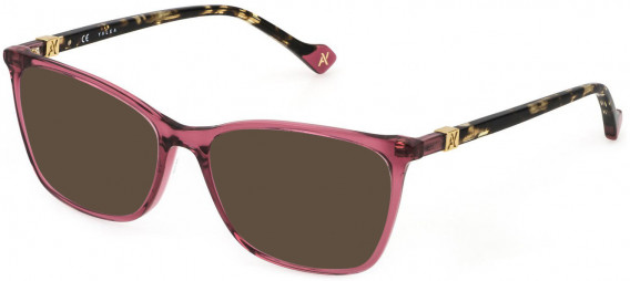 Yalea VYA020 sunglasses in Shiny Transparent Pink