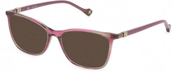 Yalea VYA020 sunglasses in Shiny Striped Fuxia