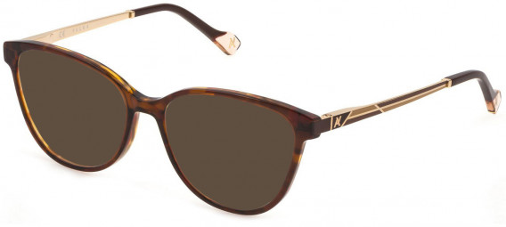 Yalea VYA005 sunglasses in Shiny Brown Top/Havana