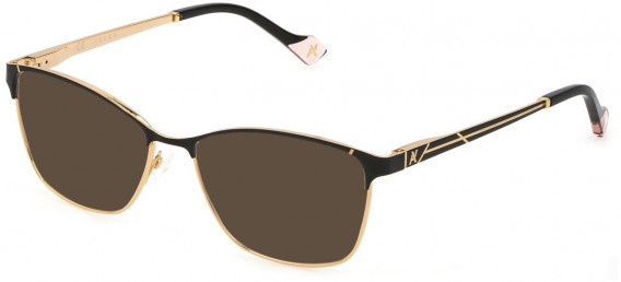 Yalea VYA004 sunglasses in Shiny Rose Gold/Black