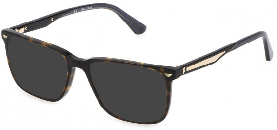 Police VPLF01 sunglasses in Shiny Dark Havana