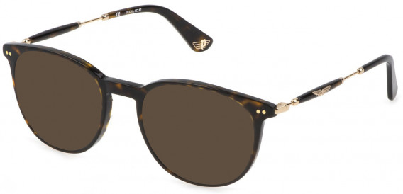 Police VPLE99 sunglasses in Shiny Dark Havana