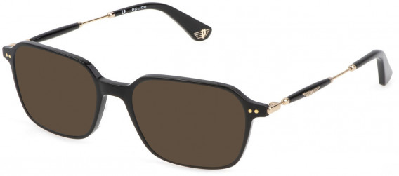 Police VPLE98 sunglasses in Shiny Black