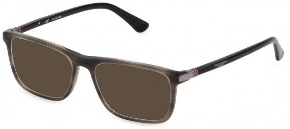 Police VPLD97 sunglasses in Striped Grey Havana