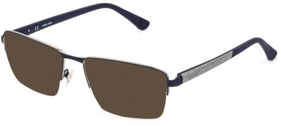 Police VPLD10 sunglasses in Shiny Palladium