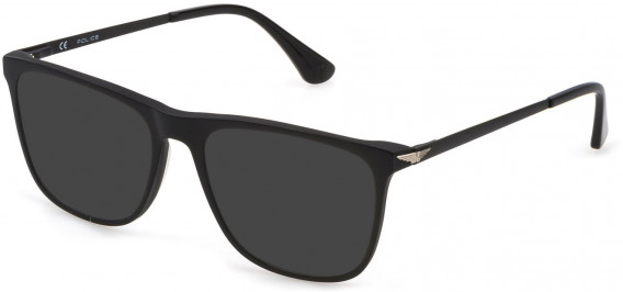 Police VPLD05 sunglasses in Shiny Black/Matt Black