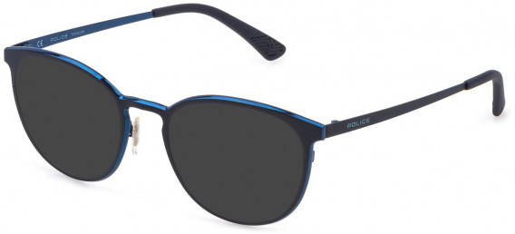 Police VPLB58 sunglasses in Shiny Azure