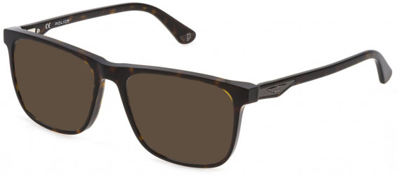 Police VPLB57 sunglasses in Shiny Dark Havana