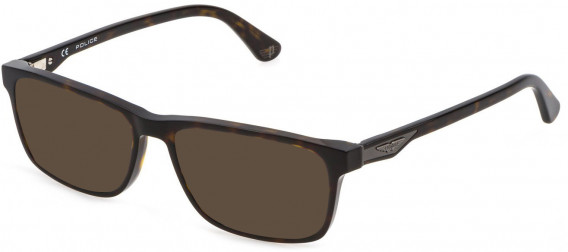 Police VPLB56 sunglasses in Shiny Dark Havana