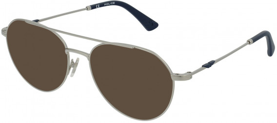 Police VPLB50 sunglasses in Shiny Full Palladium