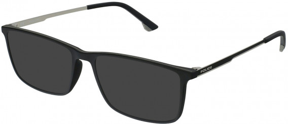 Police VPLB48 sunglasses in Matt Black