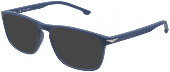 Police VPLA44 sunglasses in Matt Night Blue