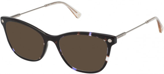 Nina Ricci VNR293 sunglasses in Shiny Transparent Violet Havana