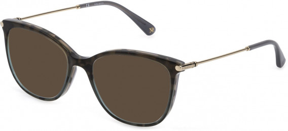 Nina Ricci VNR257 sunglasses in Shiny Grey/Green Havana