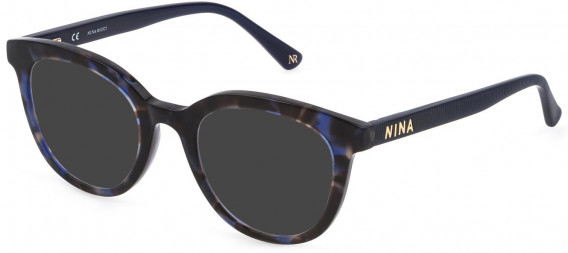 Nina Ricci VNR253 sunglasses in Shiny Blue Havana