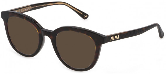 Nina Ricci VNR253 sunglasses in Shiny Dark Havana