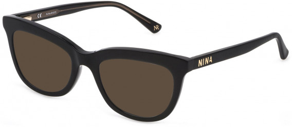 Nina Ricci VNR252 sunglasses in Shiny Black