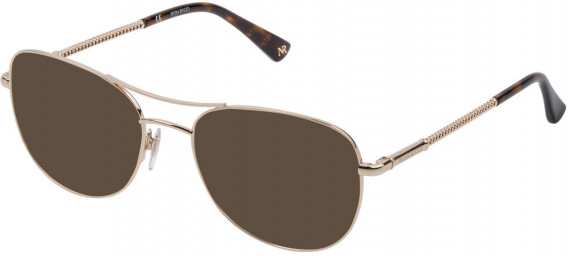 Nina Ricci VNR244 sunglasses in Shiny Total Rose Gold