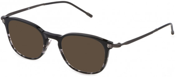 Lozza VL4279 sunglasses in Shiny Black Gradient Grey Havana