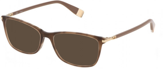 Furla VFU590 sunglasses in Shiny Brown/Beige Havana
