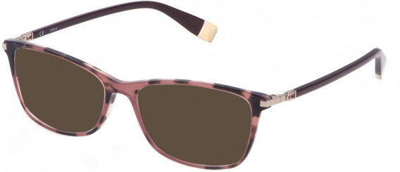 Furla VFU590 sunglasses in Shiny Havana/Opal Pink