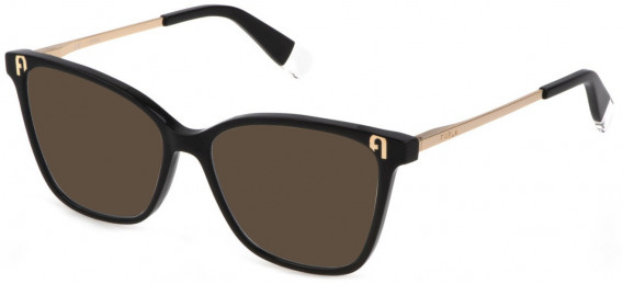 Furla VFU543 sunglasses in Shiny Black