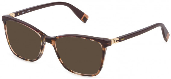 Furla VFU498V sunglasses in Shiny Brown Havana/Opal Pink