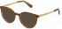Furla VFU493 sunglasses in Striped Brown/Gold
