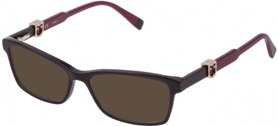 Furla VFU378 sunglasses in Shiny Dark Plum