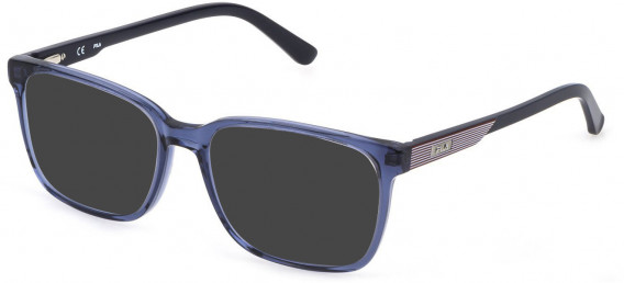 Fila VFI032 sunglasses in Shiny Transparent Blue