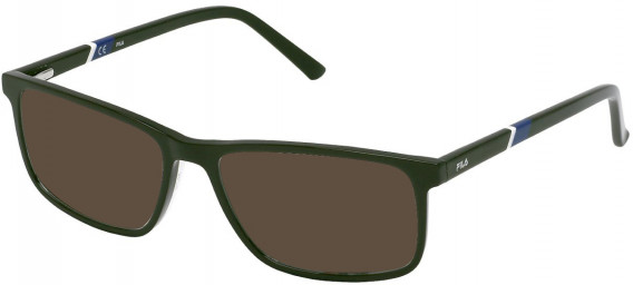 Fila VF9386 sunglasses in Shiny Full Green