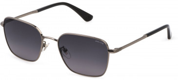Police SPLE03 sunglasses in Total Shiny Ruthenium