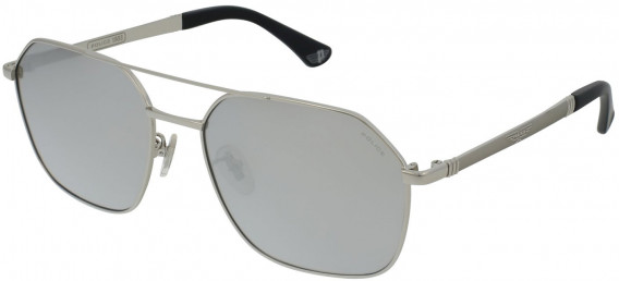 Police SPLC34 sunglasses in Shiny Palladium/Grey